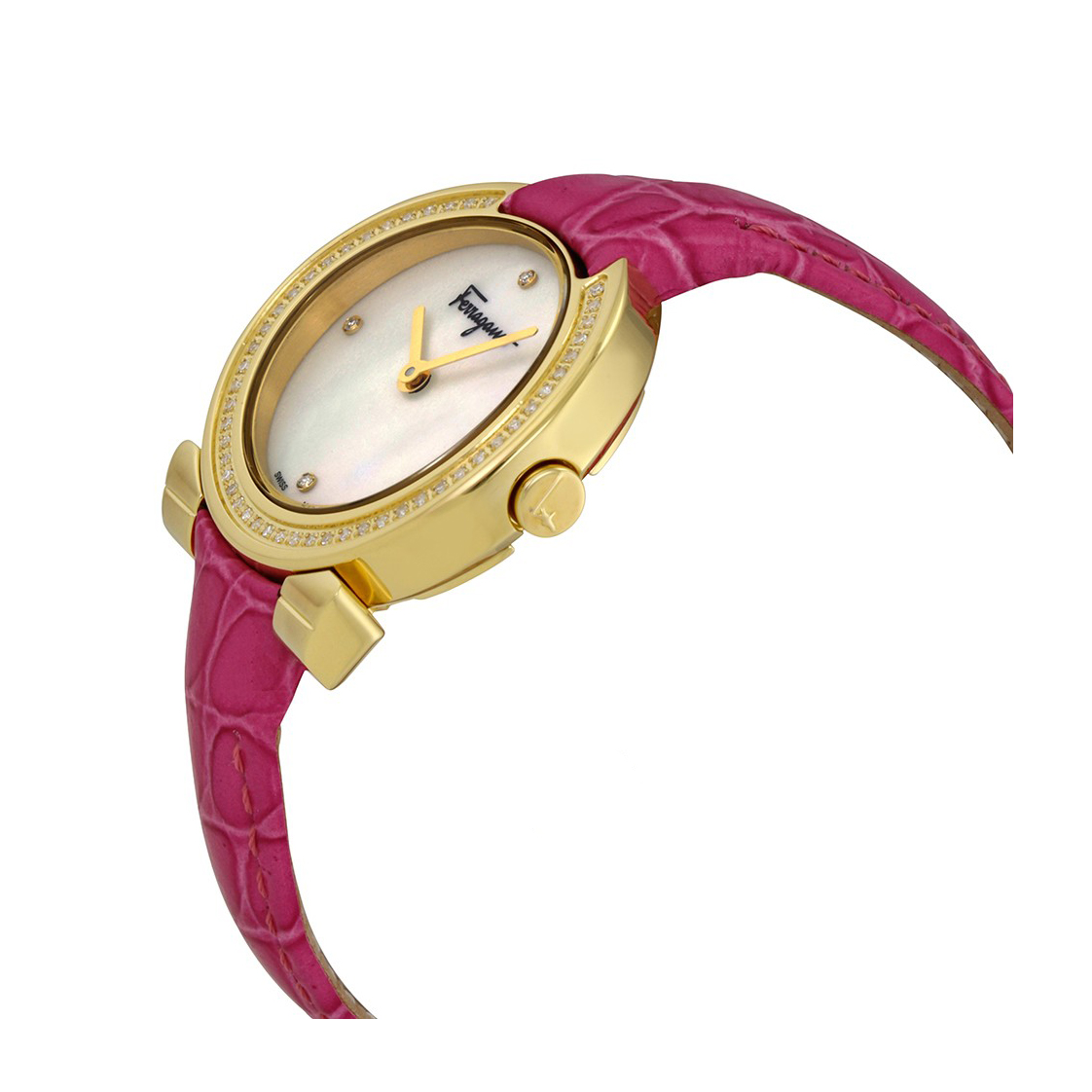 GANCINO STAINLESS PINK LEATHER LADIES WATCH FAP050016, 30MM