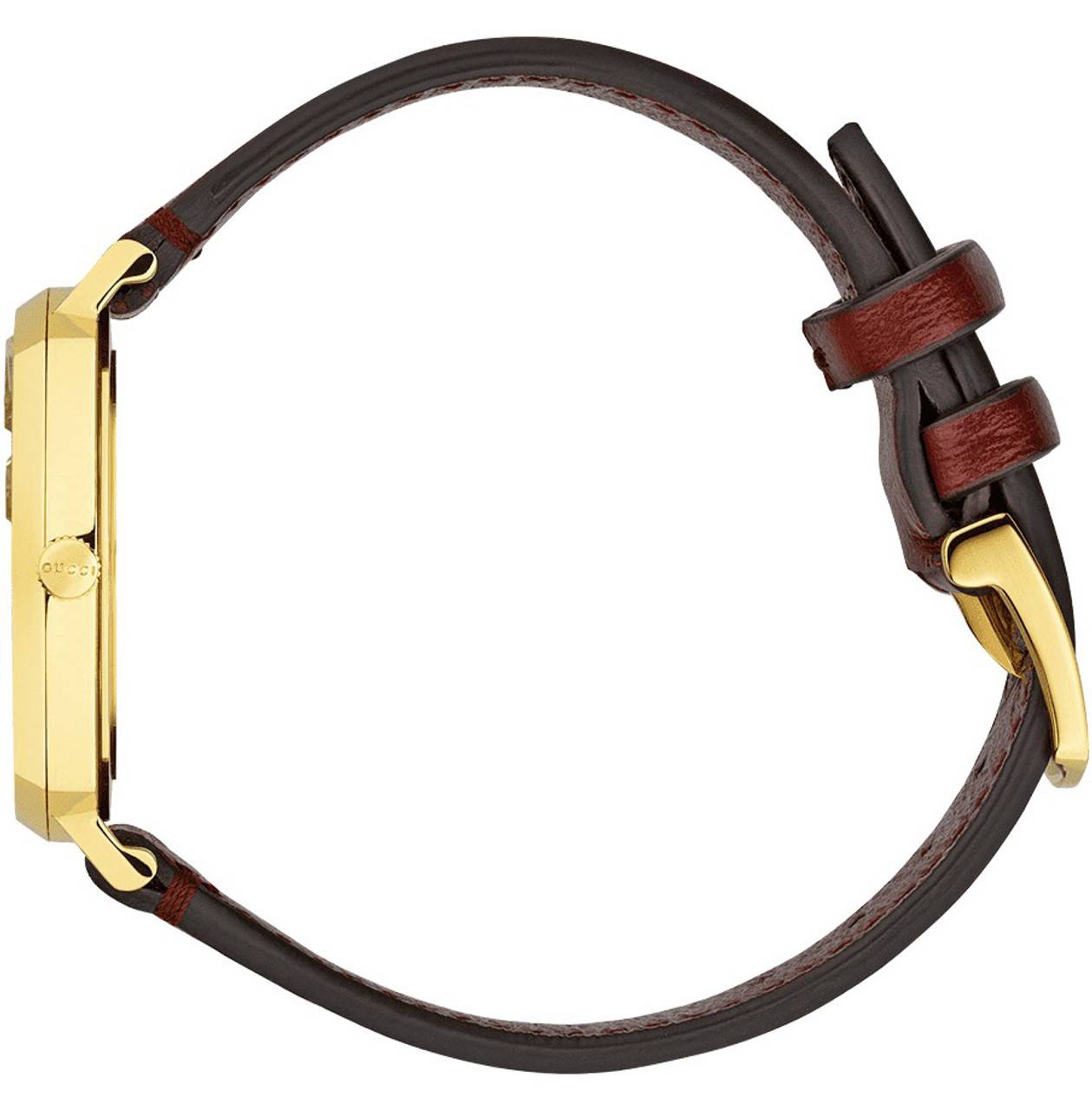Gucci Grip Gold-Tone Leather Strap 35mm