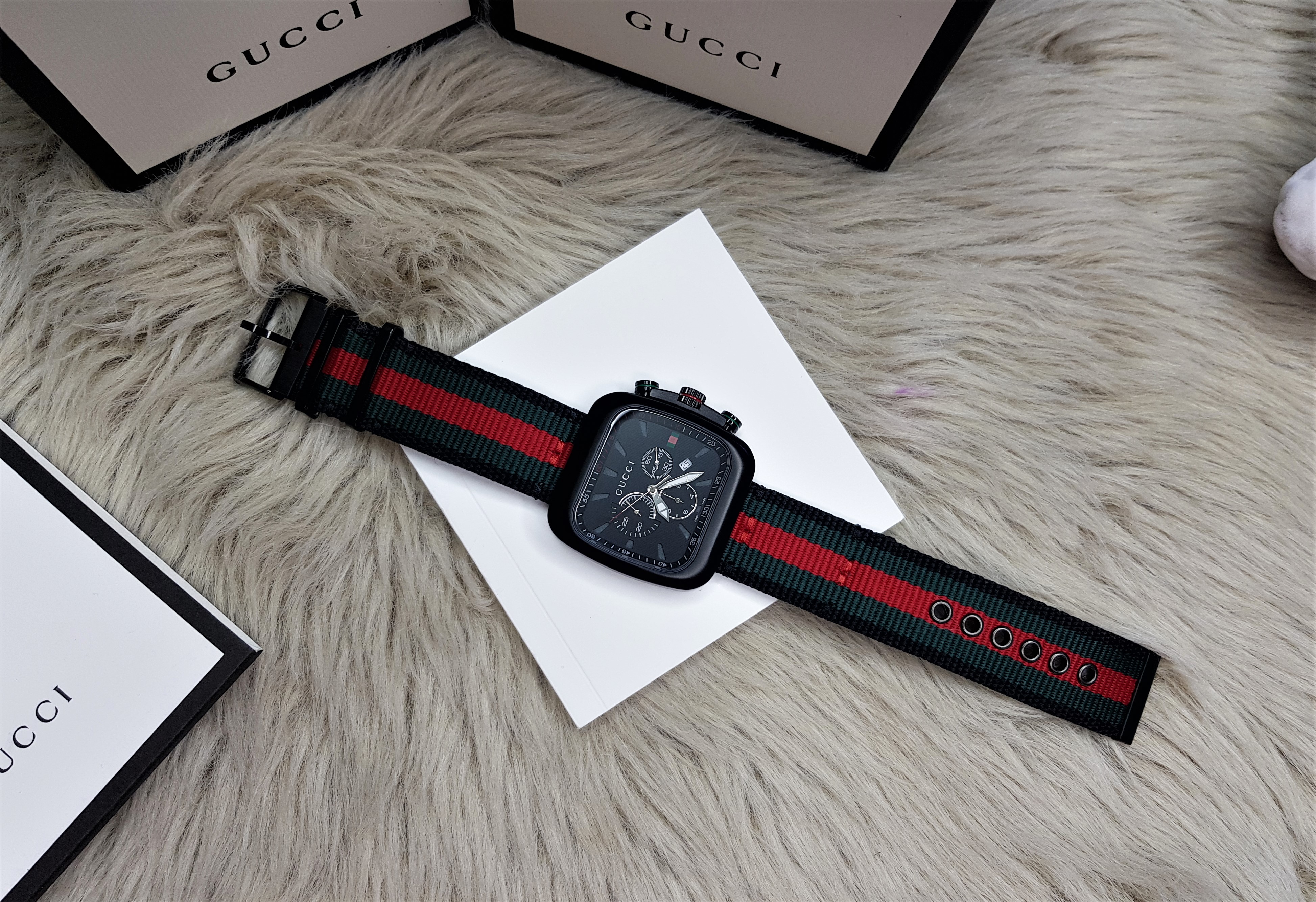 Gucci Coupe Black Stainless Steel