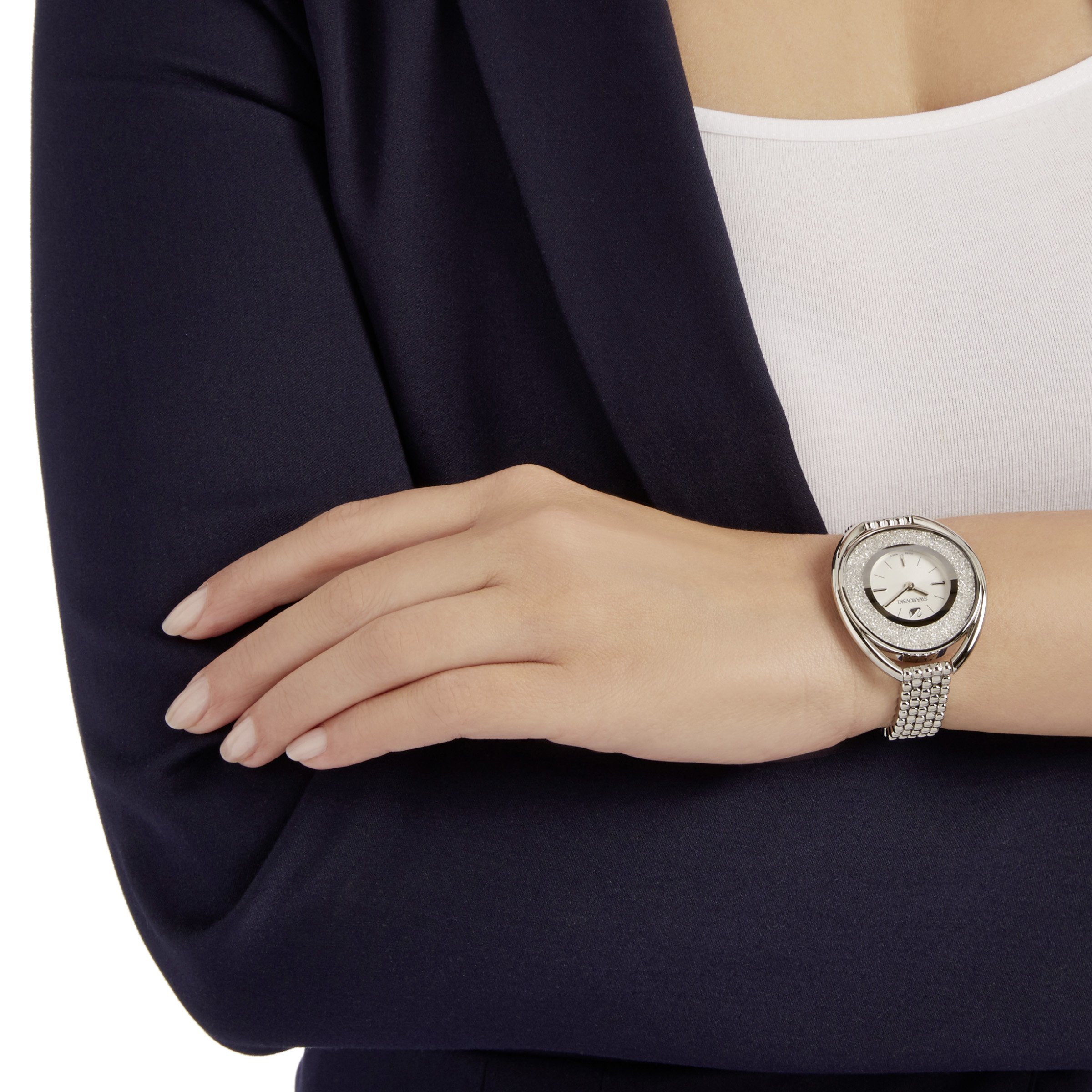 CRYSTALLINE OVAL WHITE BRACELET WATCH 5181008 , 37MM