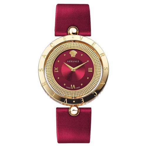 VERSACE EON RED LEATHER LADIES WATCH 33.5MM