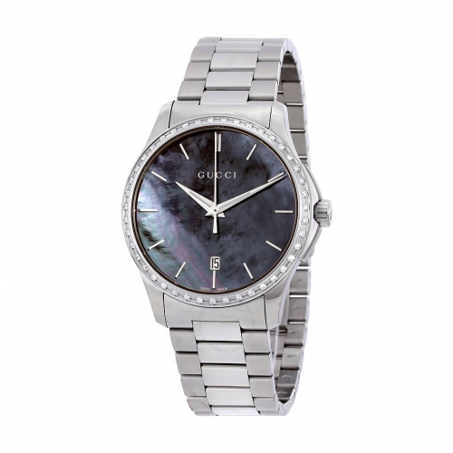 Gucci G-Timeless  Silver Stainless-Steel Swiss Quartz Dress Watch  38MM
