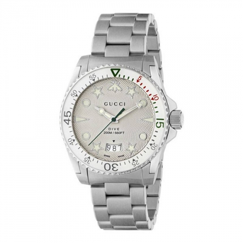 Gucci Dive Bracelet Watch in White at Nordstrom  40MM